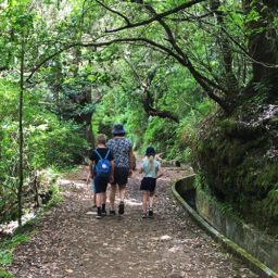 Levada walking with kids